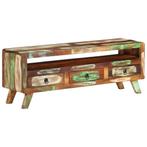 vidaXL Tv-meubel 110x30x40 cm massief gerecycled hout, Huis en Inrichting, Verzenden, Nieuw