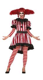 Horror Clown Halloween Kostuum Dames, Nieuw, Verzenden