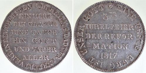 1917 Duitsland Medaille 1817 3 Jubelfeier der Reformation..., Postzegels en Munten, Penningen en Medailles, Verzenden