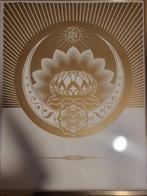 Shepard Fairey (OBEY) (1970) - OBEY LOTUS CRESCENT (WHITE &
