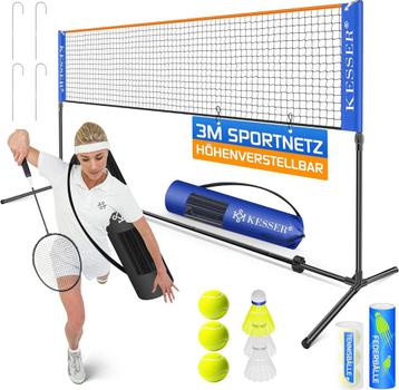 KESSER® Badmintonnet, tennisnet, 3-voudig, in hoogte verstel beschikbaar voor biedingen