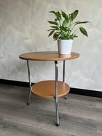 Bijzettafel - Metaal, Chroom, Synthetisch leder - Vintage, Antiek en Kunst