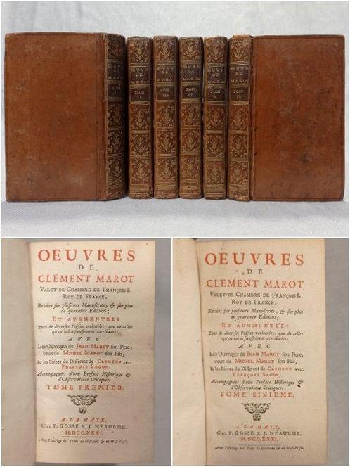Clément MAROT. - Oeuvres de Clément Marot Valet-de-Chambre, Antiek en Kunst, Antiek | Boeken en Manuscripten