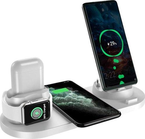 Tweedekans | Nuvance - 6 in 1 Draadloze Oplader - Geschikt, Telecommunicatie, Mobiele telefoons | Telefoon-opladers, Ophalen of Verzenden