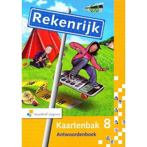 Rekenrijk versie 3 Antwoordenboek Kaartenbak groep 8, Livres, Livres scolaires, Envoi