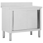 vidaXL Werktafel met schuifdeuren 100x50x(95-97) cm, Zakelijke goederen, Horeca | Overige, Verzenden
