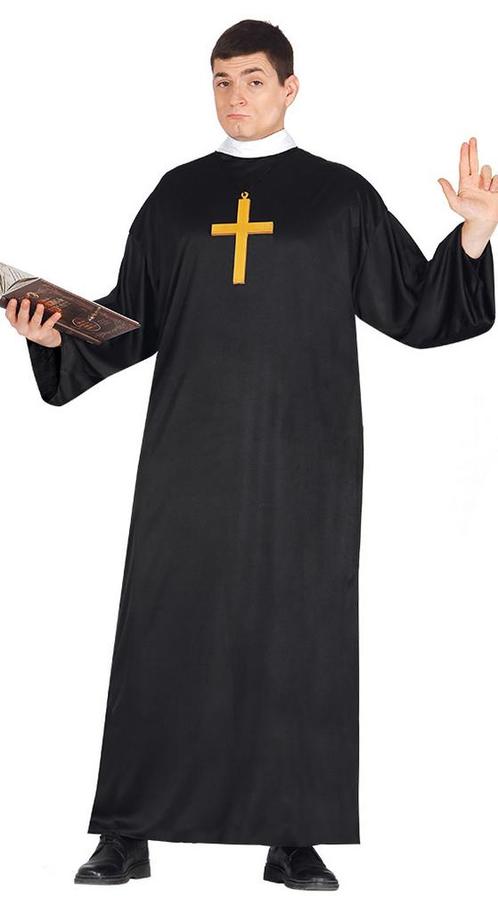 Priester Kostuum Zwart, Kleding | Heren, Carnavalskleding en Feestkleding, Nieuw, Verzenden
