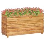 vidaXL Lit surélevé 100x40x55 cm bois de teck recyclé et, Jardin & Terrasse, Pots de fleurs, Neuf, Verzenden