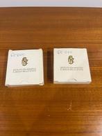 Italië. Medal 1990 Italy Football Worldcup x 2 with box, Postzegels en Munten