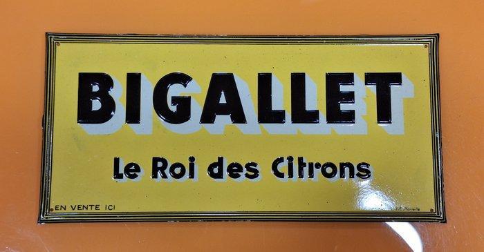 Bigallet - G. De Andreis - Reclamebord - Metaal, Antiek en Kunst, Antiek | Wandborden en Tegels
