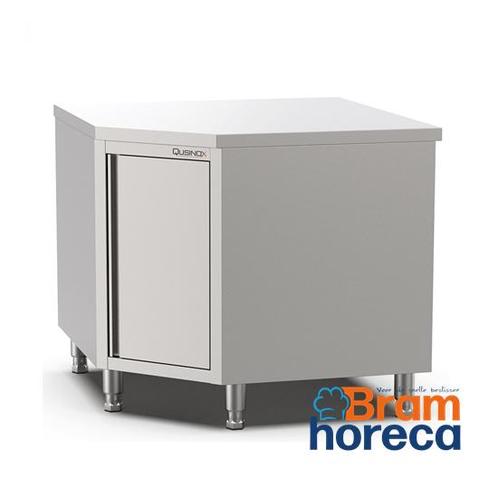 RVS hoek werktafel met draaideur | 100x60x90 cm, Doe-het-zelf en Bouw, Ventilatie en Afzuiging, Verzenden