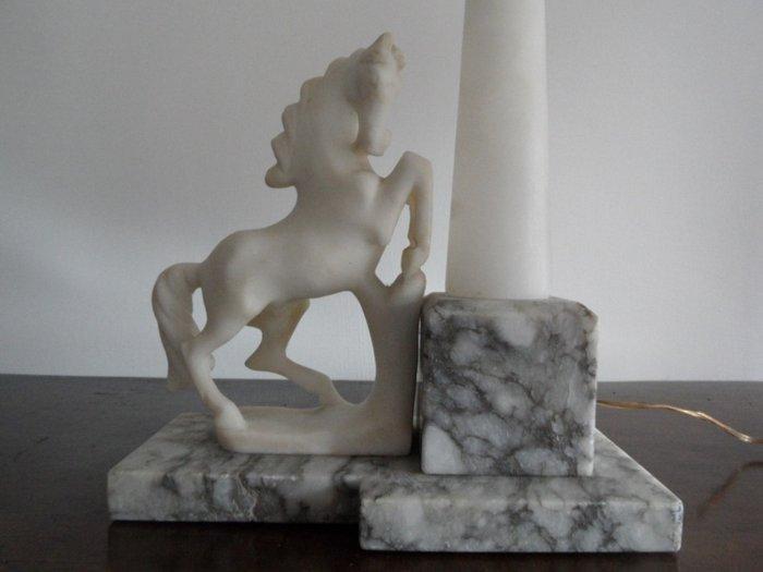 Tafellamp - Albast, Marmer, Antiek en Kunst, Curiosa en Brocante