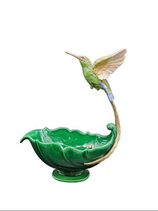 Kom - Porselein, Brons - Hummingbird, Antiquités & Art, Art | Objets design