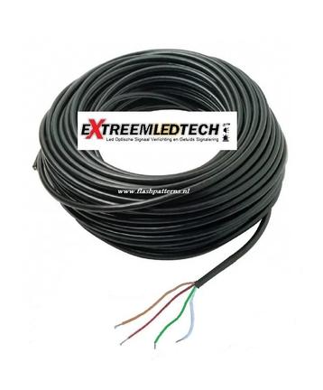 Universeel 4 aderig Verleng kabel voor Flitsers 4 x 1 mm 12-