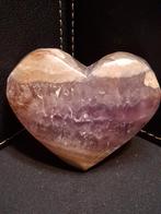 Natural Amethyst Palmstone - heart shaped - amethyst with la, Tuin en Terras, Verzenden, Nieuw