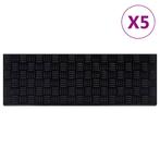 vidaXL Trapmatten 5 st 25x75 cm rubber, Verzenden, Nieuw
