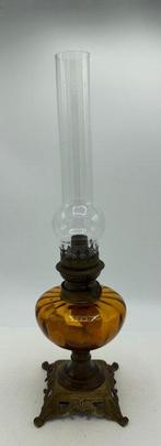 Olielamp - Glas, Messing, Brons
