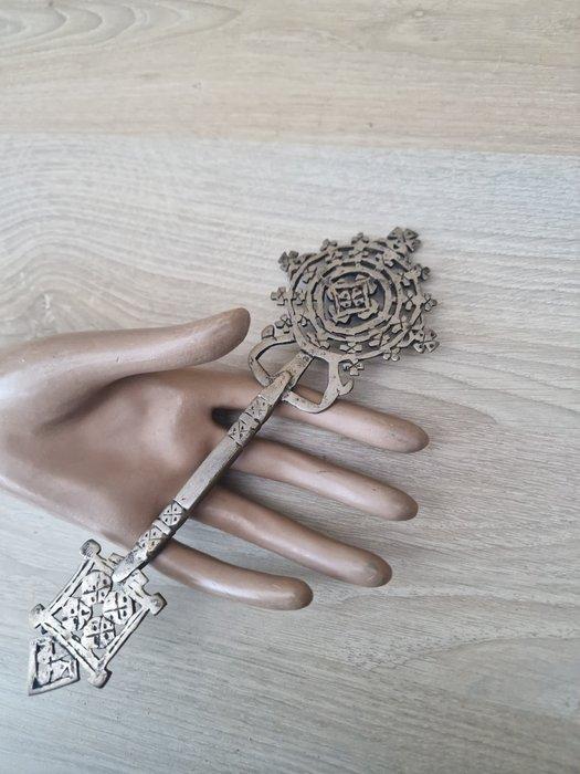 Kruis - Legering - 1950-1960 - Koptisch - 21 cm, Antiek en Kunst, Antiek | Boeken en Manuscripten