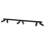 Spots opbouw Vigo 6-lichts Opbouwspot Zwart, Huis en Inrichting, Verzenden, Nieuw, Nostalux B.V.