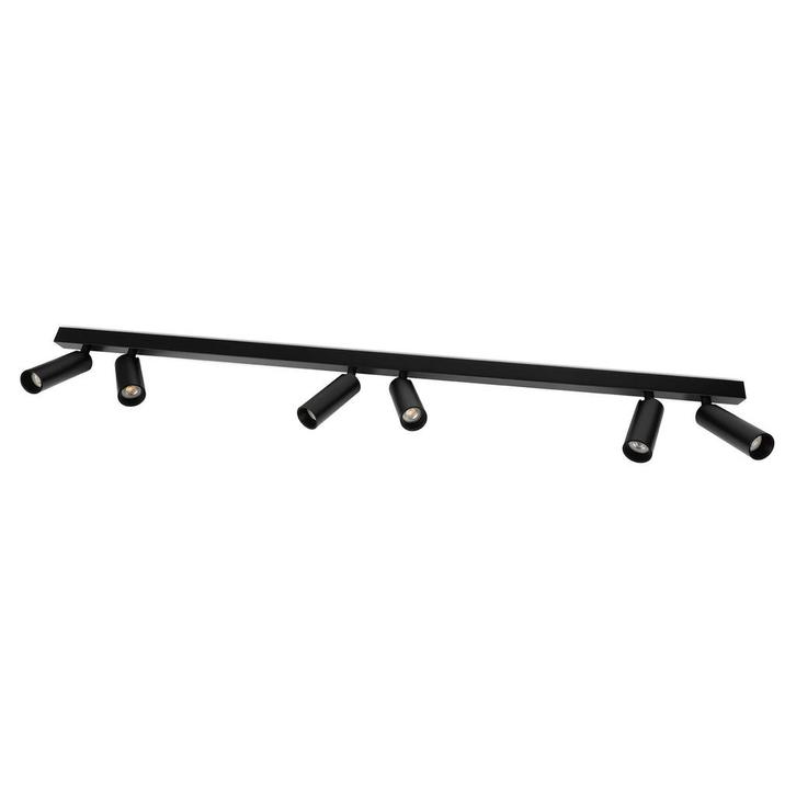 Spots opbouw Vigo 6-lichts Opbouwspot Zwart, Huis en Inrichting, Lampen | Overige, Nieuw, Verzenden