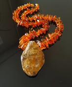 Amber Vintage barnsteen hanger ketting- 43 g