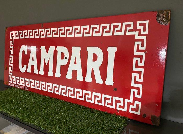 Emaille plaat - Gepatineerde sign Campari - Metaal, Antiquités & Art, Antiquités | Assiettes décoratives & Carrelages