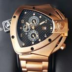 Lamborghini - SPYDER - Chronograph - Gold - Strong - Heren -, Handtassen en Accessoires, Horloges | Heren, Nieuw