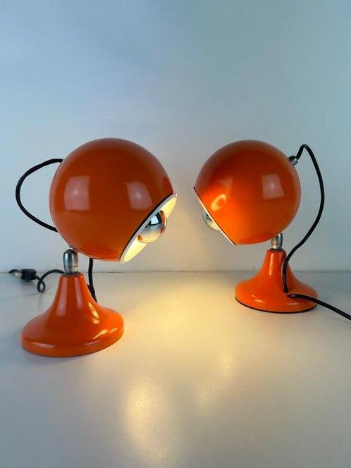 Lampe de table (2) - Paire de lampes Eyeball Space Age des, Antiek en Kunst, Antiek | Verlichting
