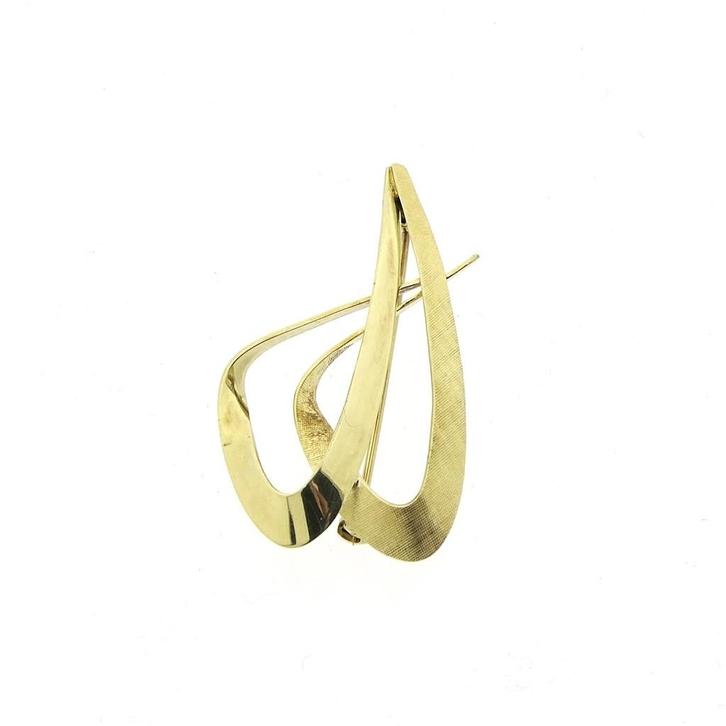 Vintage gouden broche, Handtassen en Accessoires, Broches, Overige kleuren, Gebruikt, Goud, Ophalen of Verzenden