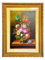 École Française (XX) - Nature morte au bouquet de fleurs, Antiek en Kunst