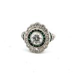 Bague Platine - 2.20ct. tw. Diamant (Naturelle) - Diamant, Handtassen en Accessoires, Ringen, Nieuw