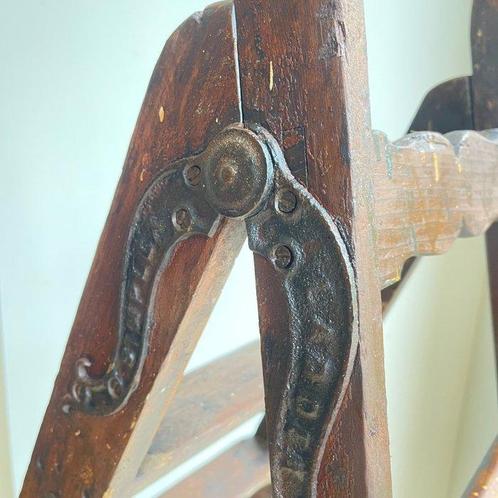 Simplex Ladder - Trapje - Vurenhout - Bibliotheek Trede, Antiek en Kunst, Antiek | Overige Antiek