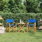 vidaXL Regisseursstoelen inklapbaar 2 st massief teakhout, Tuin en Terras, Verzenden, Nieuw
