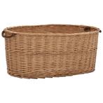 vidaXL Houtmand met handvatten 78x54x34 cm natuurlijk