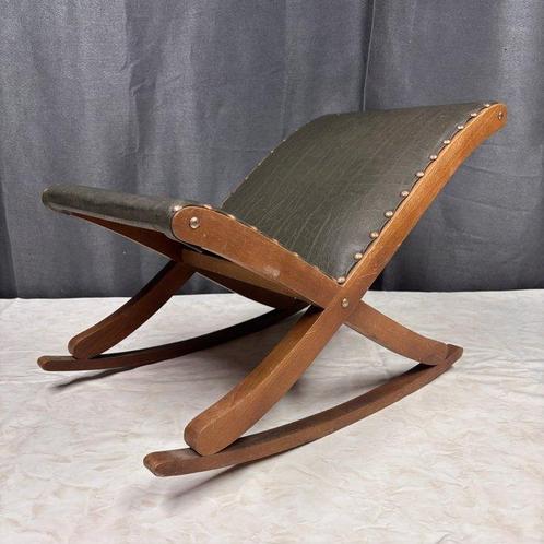 Voetenbank - Decoratief & Functioneel - Hout, Leder, Antiek en Kunst, Curiosa en Brocante