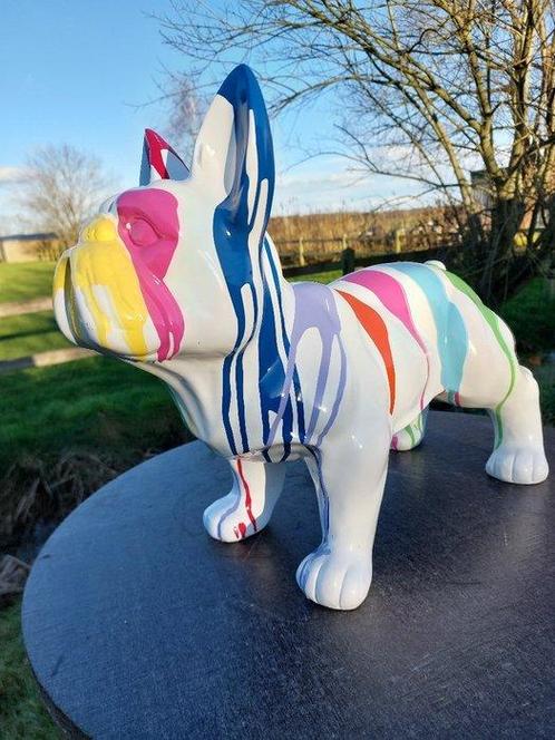 Statue, French bulldog artistically finished (handmade) - 36, Antiek en Kunst, Kunst | Designobjecten