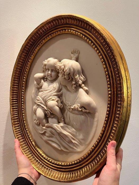 Maternity - Biggs & Sons London - Plaquette - Albast, Hars, Antiek en Kunst, Curiosa en Brocante