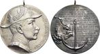 Verzilverte Bronze-medaille 1897 Brandenburg-Preussen Pru..., Postzegels en Munten, Penningen en Medailles, Verzenden