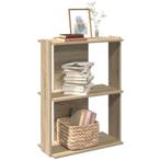 vidaXL Boekenkast 3-laags 60x30x80 cm bewerkt hout sonoma, Huis en Inrichting, Kasten | Boekenkasten, Verzenden, Nieuw