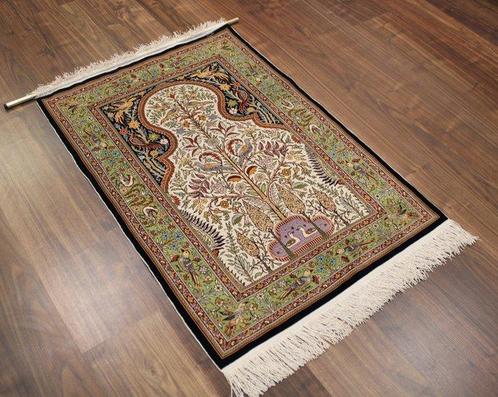 Soie pure sur soie Hereke originale comme neuve - Tapis -, Huis en Inrichting, Stoffering | Tapijten en Vloerkleden