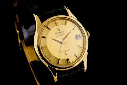 Omega - Vintage Constellation Pie Pan 18K Gold Chronometer, Handtassen en Accessoires, Horloges | Heren
