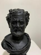 sculptuur, Eraclito - 21.5 cm - Gepatineerd brons