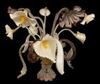 Tafellamp - Murano-glas geblazen bloemen