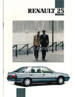 1992 RENAULT 25 BROCHURE NEDERLANDS, Nieuw
