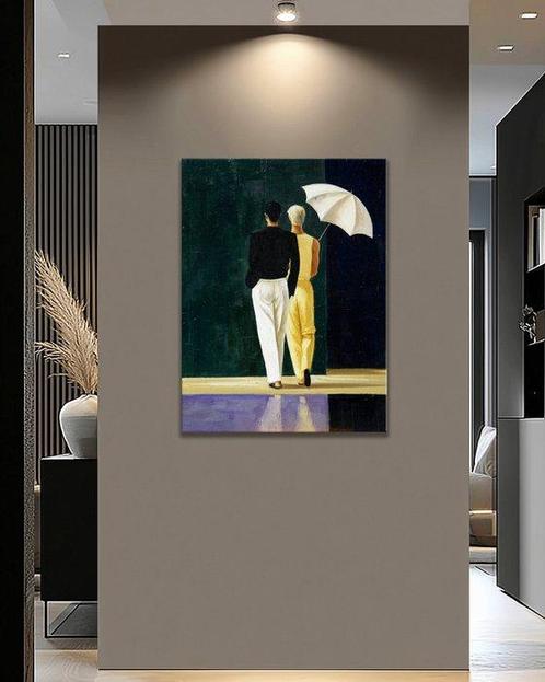 Pippo - Umbrella Duet, Antiek en Kunst, Kunst | Schilderijen | Modern