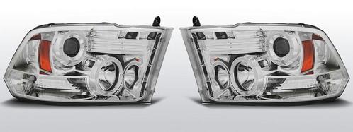 Koplampen | Dodge | Ram 2009-2018 | Angel Eyes | chroom, Auto-onderdelen, Verlichting, Nieuw, Dodge, Verzenden