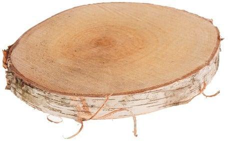 Boomstamschijf Berkenschijf rond ca. 13-15 cm, Hobby en Vrije tijd, Knutselen, Nieuw