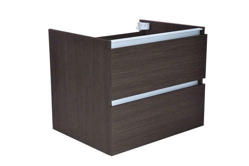 Vision onderkast+2 laden 60x46 houtnerf grijs, Huis en Inrichting, Badkamer | Badkamermeubels, Ophalen of Verzenden