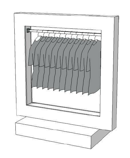 *TIP*  Glossy middenunit kledingrek R-PR-016, Zakelijke goederen, Kantoor en Winkelinrichting | Winkel en Inventaris, Ophalen of Verzenden