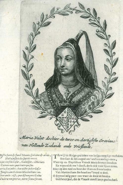 Portrait of Mary of Burgundy, Antiek en Kunst, Kunst | Etsen en Gravures